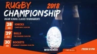 Rugby Championship Tournament Digital Display Video template