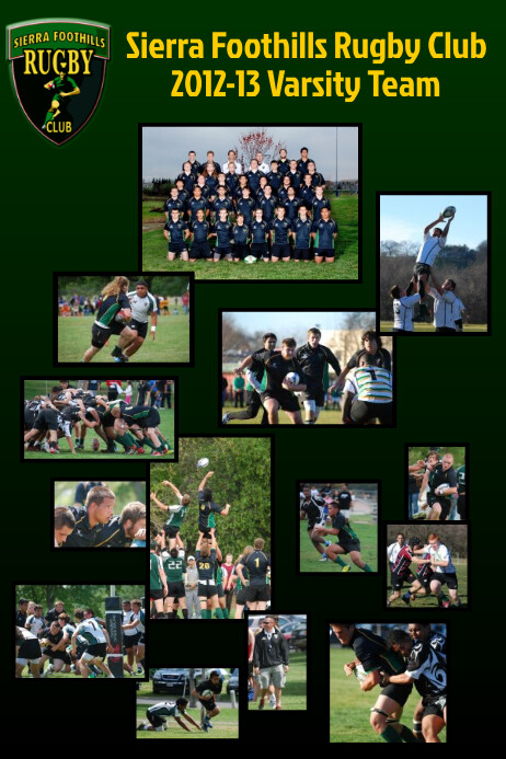 Rugby Club Sports Team Poster Template Postermywall