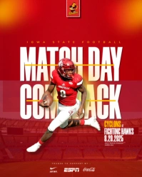 rugby Instagram Portrait template