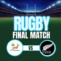 rugby Publicação no Instagram template