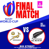 rugby Instagram Post template