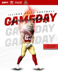 rugby Instagram Portrait template