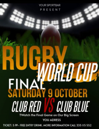 Rugby matchday flyer template | PosterMyWall