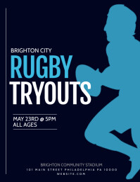 Rugby Flyer Design Template | PosterMyWall