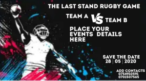 Rugby event  Flyer YouTube-Miniaturansicht template