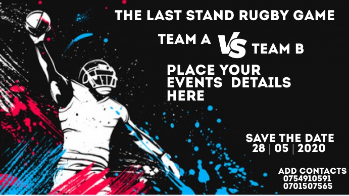 Rugby event Flyer Template | PosterMyWall