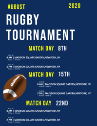 Local Rugby Fixture Poster Rugby poster Template | PosterMyWall