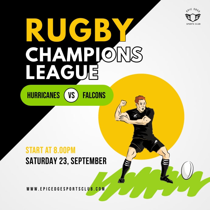 Rugby Game Template | PosterMyWall