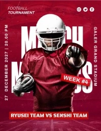 Rugby Madness Ads Flyer (US Letter) template