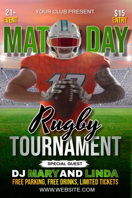 Local Rugby Fixture Poster Plantilla de Rugby Match Day | PosterMyWall