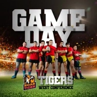 Rugby Match Wpis na Instagrama template