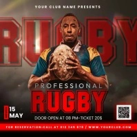 Rugby Match Instagram Post template