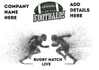 Rugby Match Poster template