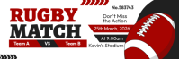 Rugby Match Ticket ส่วนหัวอีเมล template