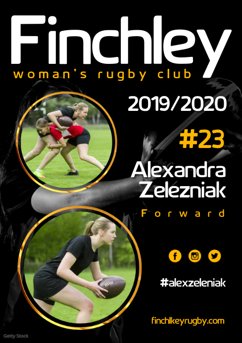 Play Rugby Poster Rugby Player Poster Template | PosterMyWall