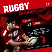 Rugby Poster template
