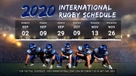 Rugby Schedule Digital Display Video template