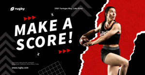 Rugby Sports Facebook Shared Image template
