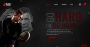 Rugby Sports Facebook Shared Image template