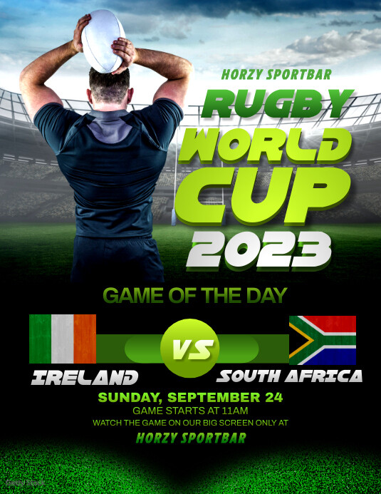 Rugby World Cup 2023 Flyer Template | PosterMyWall