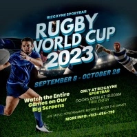 Rugby World Cup 2023 Instagram Post template