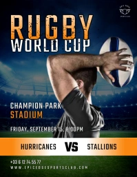 Rugby world cup Flyer (US Letter) template