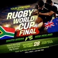 Rugby World Cup Final Instagram Post template