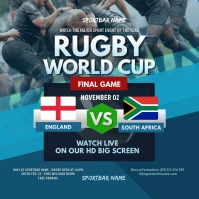 Rugby World Cup Instagram Post template