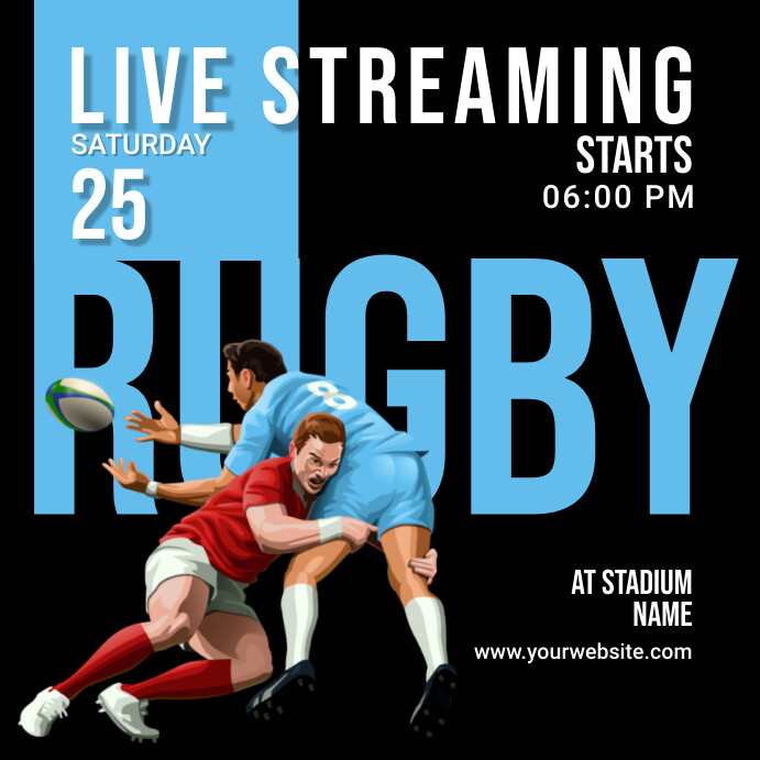 rugby2 Template | PosterMyWall