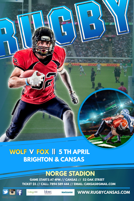 Play Rugby Poster Copy of rugby4 | PosterMyWall