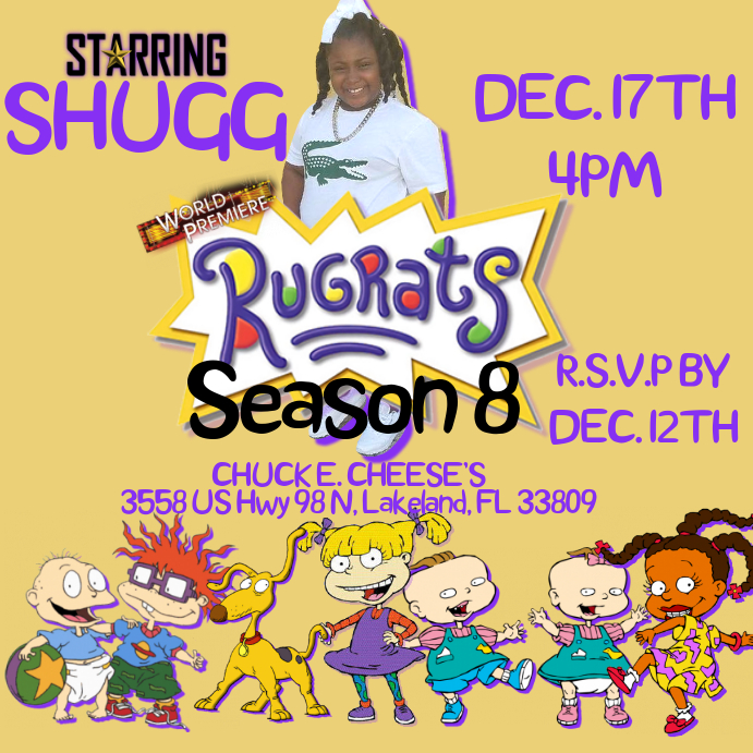 RUGRATS INVITE Template PosterMyWall