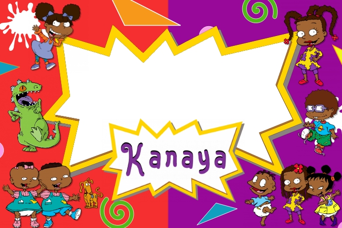 Rugrats Party Frame Template Postermywall