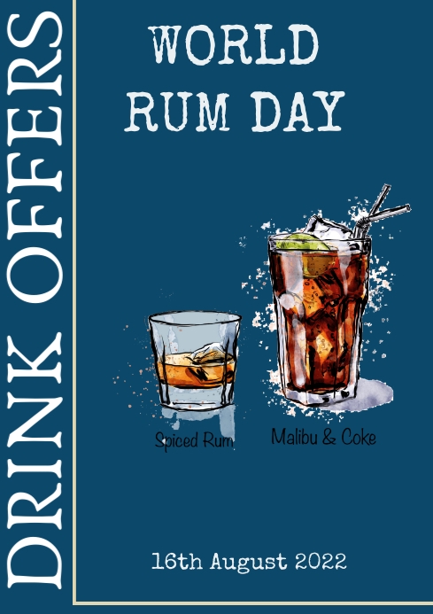 Rum Template PosterMyWall
