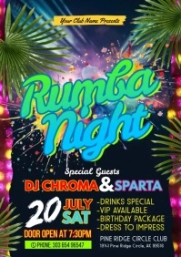 Rumba Flyer A5 template