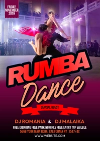 Rumba Flyer Template A6