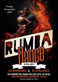 Rumba Flyer Template A3