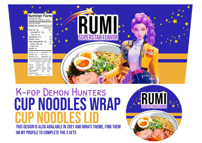 K-pop Themed Noodle Packaging Template | PosterMyWall