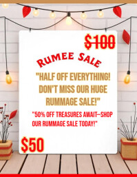Fillable Rummage Sale Signs Rummage Sale Flyer Template | PosterMyWall