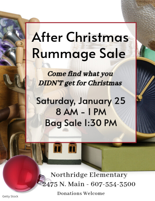 Fillable Rummage Sale Signs Rummage Sale Flyer (US Letter) Template | PosterMyWall