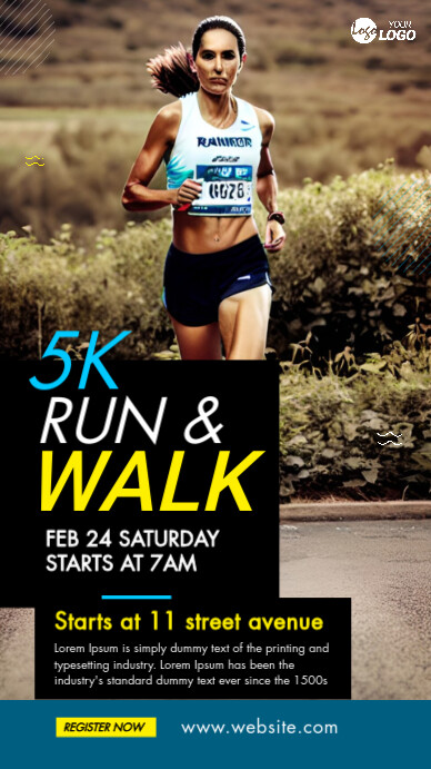 Run & Walk Event Ad Template | PosterMyWall