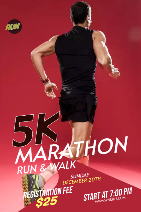 Plantilla de Run & Walk Event Banner | PosterMyWall