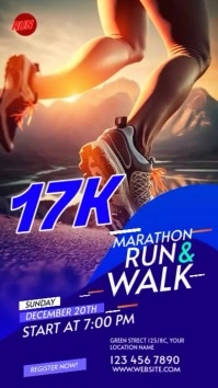 Run & Walk Event WhatsApp na Status template