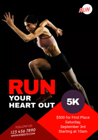 5K Run & Walk Event Flyer Template | PosterMyWall
