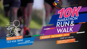 Run & Walk Event Miniatura na YouTube template