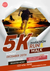 Run & Walk Event A1 template