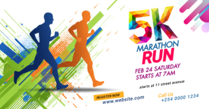 Run & Walk Event Facebook Shared Image template