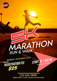 5K Run & Walk Event Flyer Template | PosterMyWall
