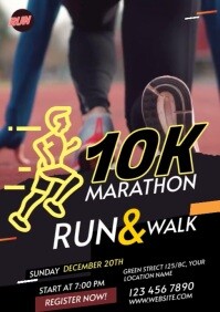5K Run & Walk Event Flyer Template | PosterMyWall