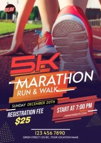 Run & Walk Event A2 template