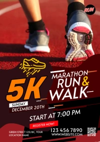 Run & Walk Event A2 template